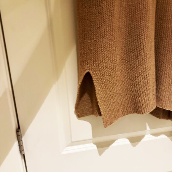 Calypso St. Barth Women’s Turtleneck Tunic Sweater — Tan, Size M - Picture 3 of 10